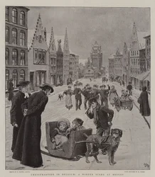 Noël en Belgique, une scène d